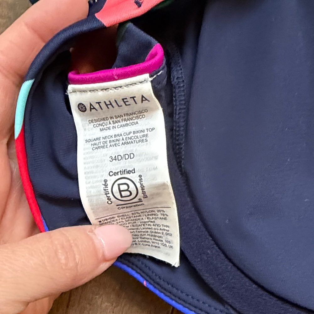 Athleta Multicolor Women's Bikini Top - Picture 2 of 4